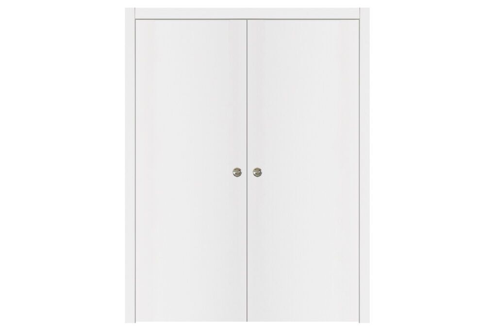 Nova Glam G-Pro 001 Soft White Laminated Modern Interior Door - Double Pocket