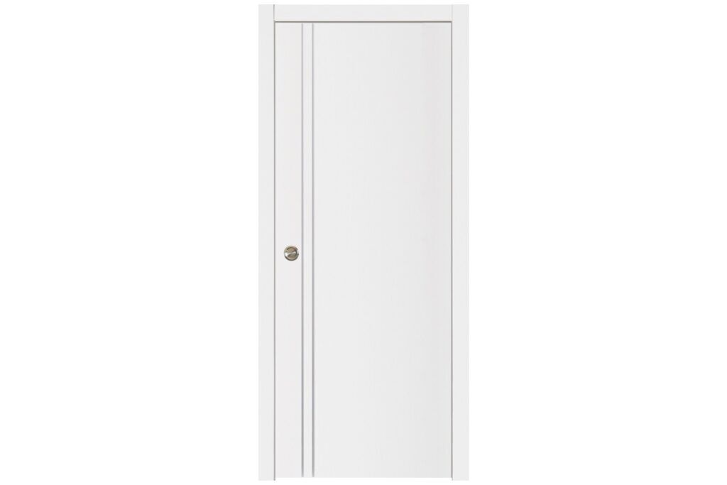 Nova Glam G-Pro 002 Soft White Laminated Modern Interior Door - Single Pocket