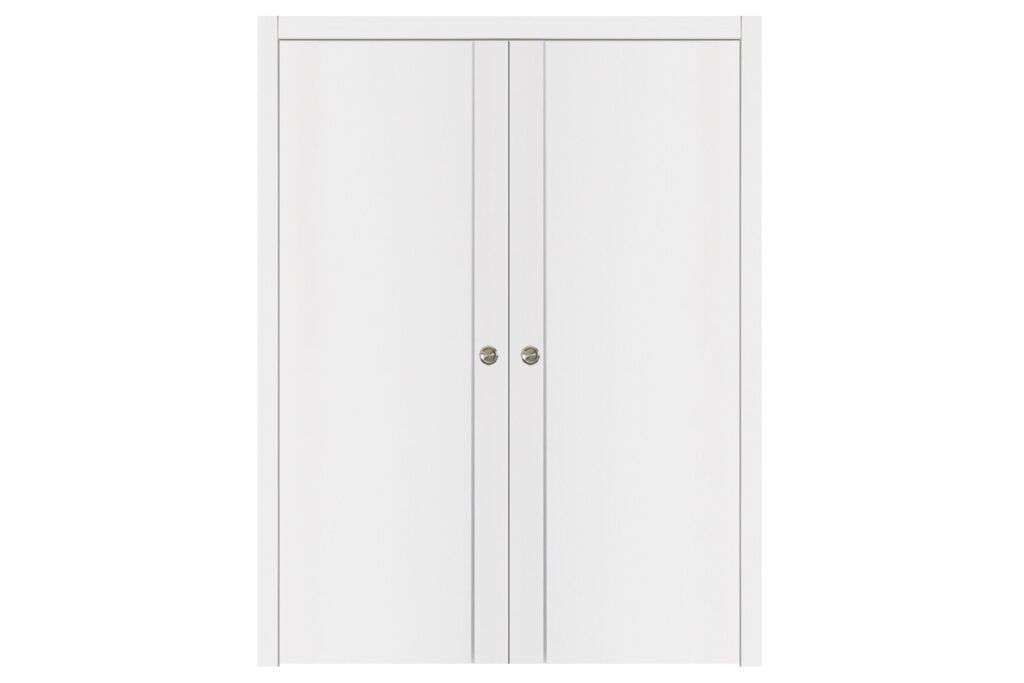 Nova Glam G-Pro 003 Soft White Laminated Modern Interior Door - Double Pocket