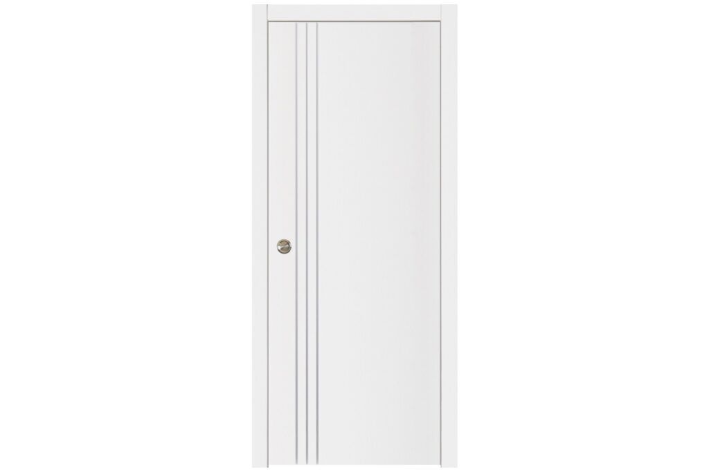 Nova Glam G-Pro 004 Soft White Laminated Modern Interior Door - Single Pocket