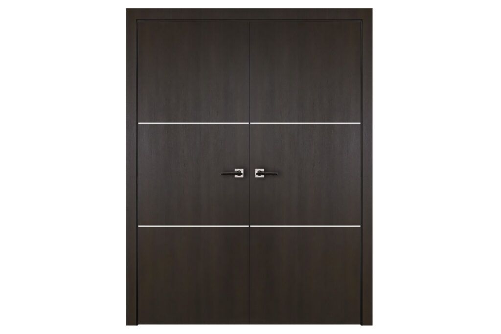 Nova Italia Flush 06 Premium Wenge Laminate Interior Door - Double Door