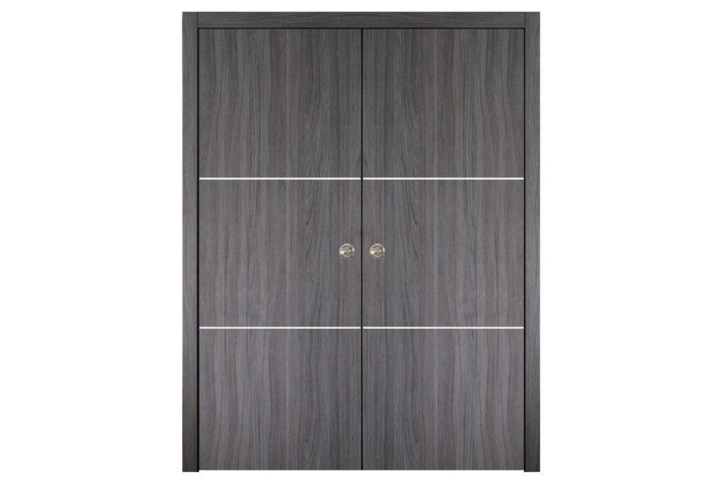 Nova Italia Flush 06 Swiss Elm Laminate Interior Door - Double Pocket