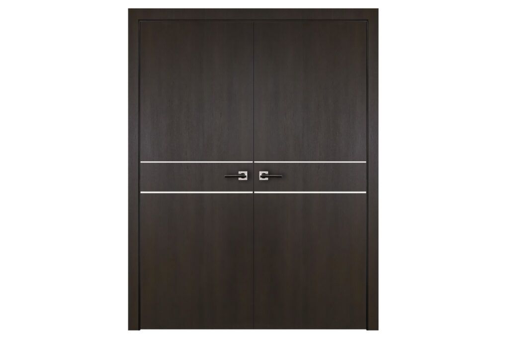Nova Italia Flush 08 Premium Wenge Laminate Interior Door - Double Door