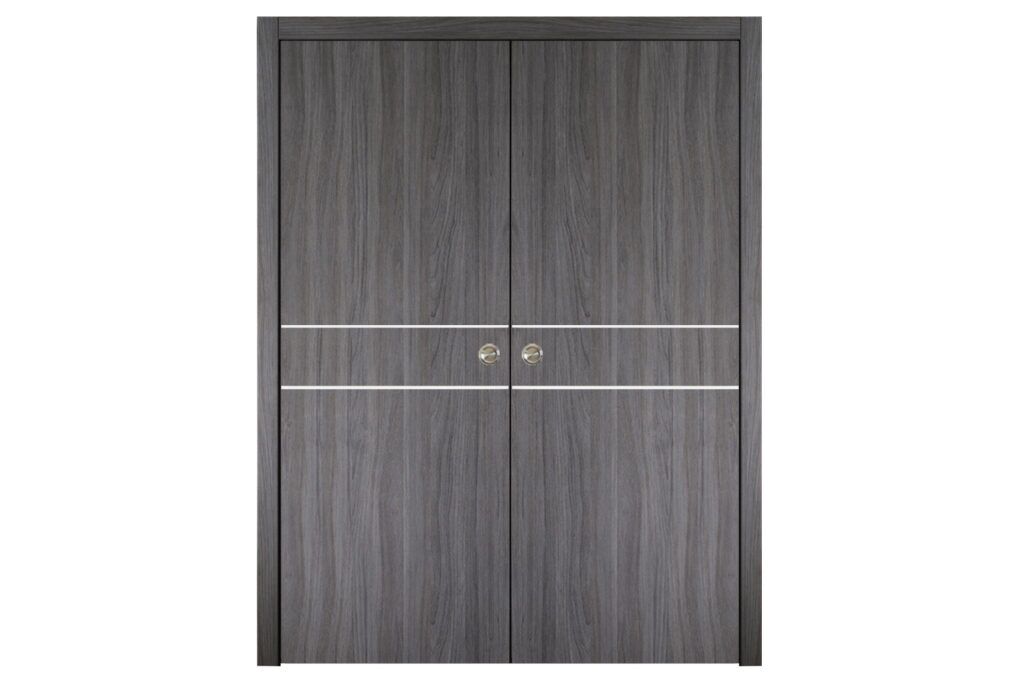 Nova Italia Flush 08 Swiss Elm Laminate Interior Door - Double Pocket