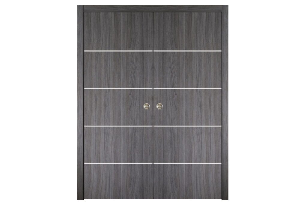 Nova Italia Flush 10 Swiss Elm Laminate Interior Door - Double Pocket