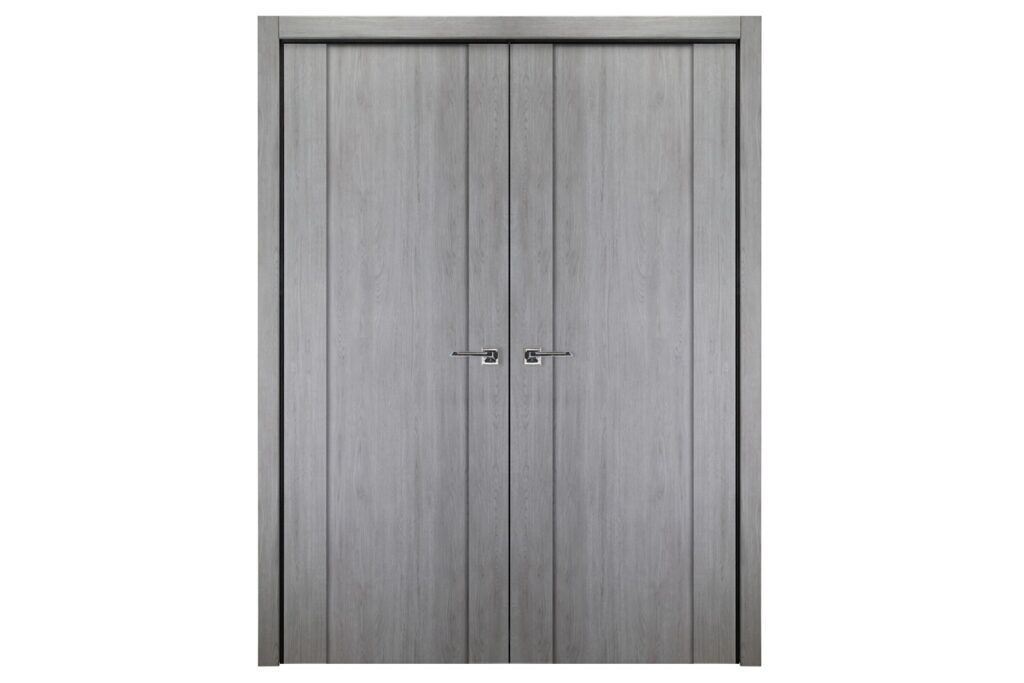 Nova Italia Stile 01 Light Grey Laminate Interior Door - Double Door