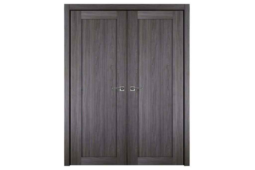 Nova Italia Stile 1 Lite Swiss Elm Laminate Interior Door - Double Door