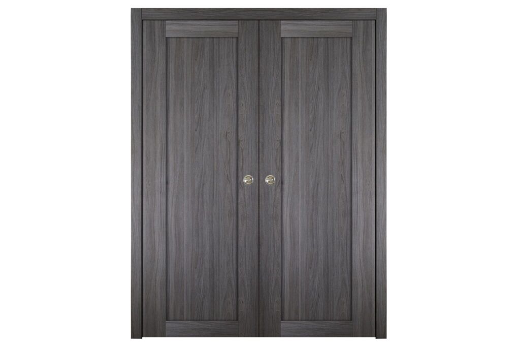 Nova Italia Stile 1 Lite Swiss Elm Laminate Interior Door - Double Pocket