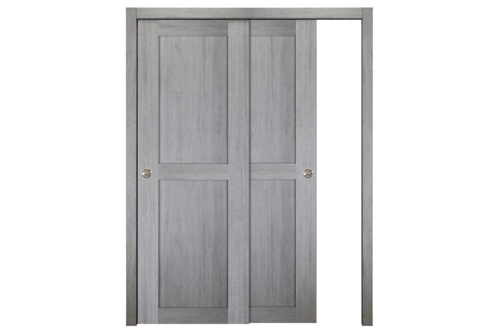 Nova Italia Stile 2 Lite Light Grey Laminate Interior Door - Bypass Door