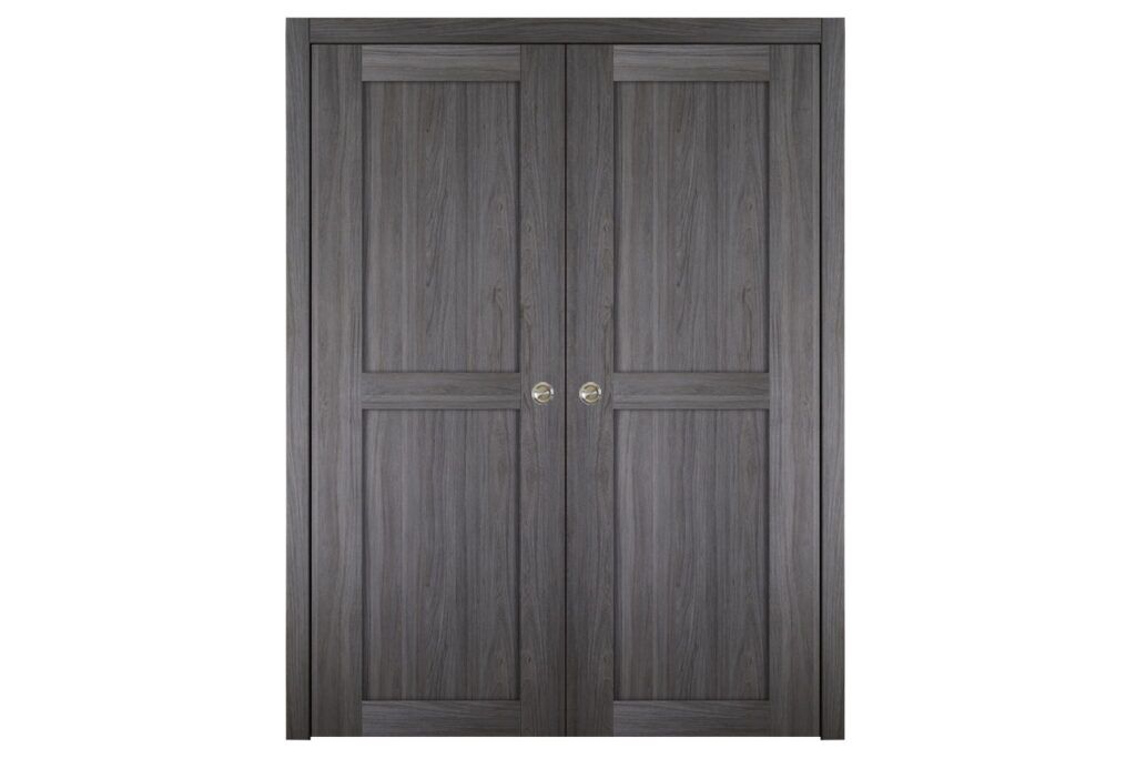 Nova Italia Stile 2 Lite Swiss Elm Laminate Interior Door - Double Pocket