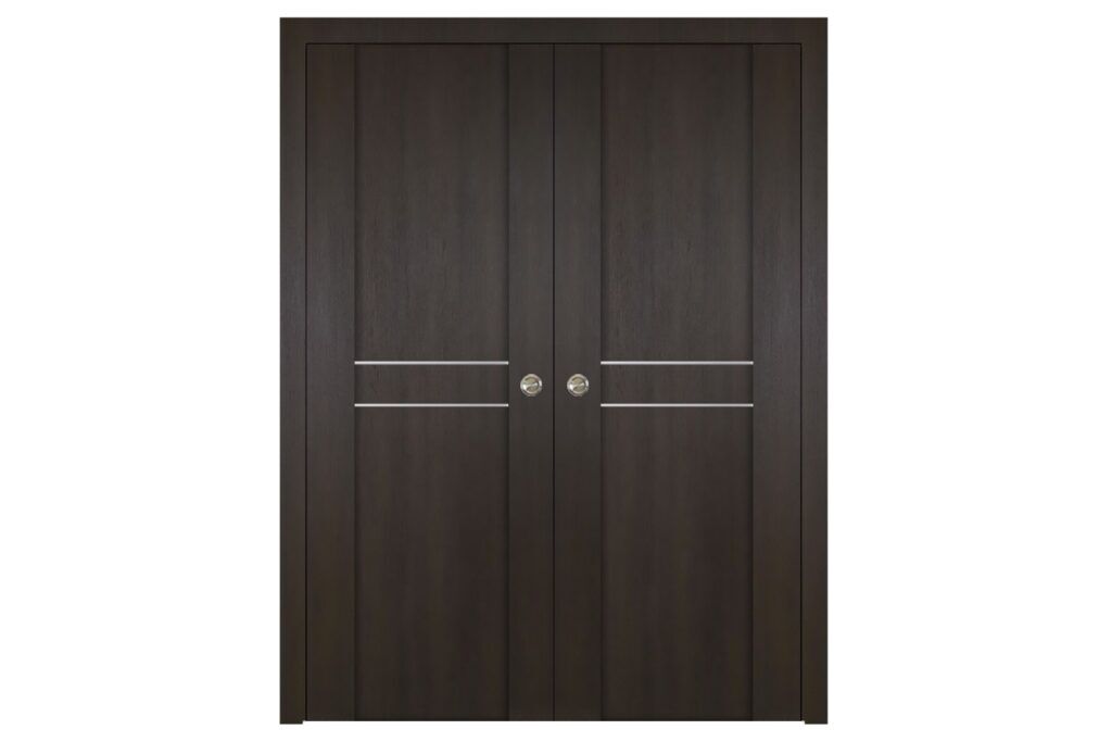 Nova Italia Stile 2HC Premium Wenge Laminate Interior Door - Double Pocket