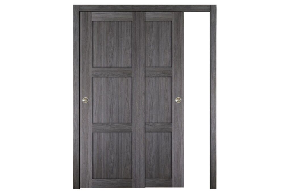 Nova Italia Stile 3 Lite Swiss Elm Laminate Interior Door - Bypass Door