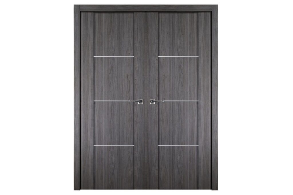 Nova Italia Stile 3H Swiss Elm Laminate Interior Door - Double Door