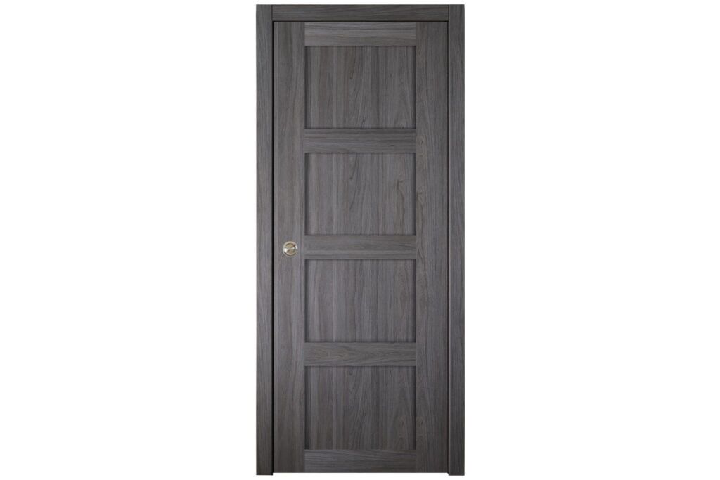 Nova Italia Stile 4 Lite Swiss Elm Laminate Interior Door - Single Pocket