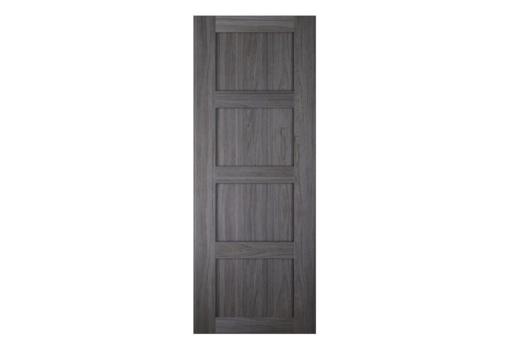 Nova Italia Stile 4 Lite Swiss Elm Laminate Interior Door - Slab