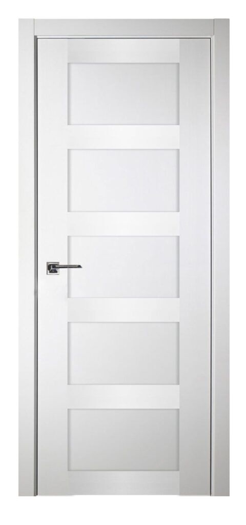 Nova Italia Stile 5 Lite Alaskan White Laminate Interior Door