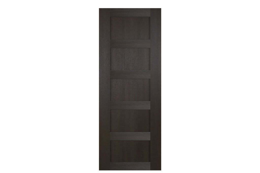 Nova Italia Stile 5 Lite Premium Wenge Laminate Interior Door - Slab