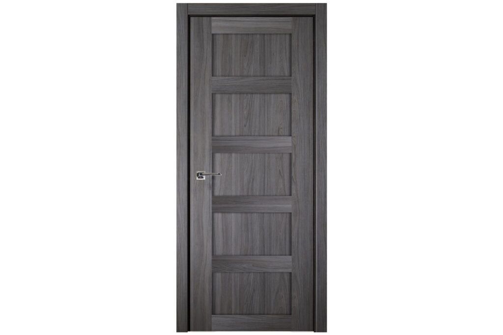 Nova Italia Stile 5 Lite Swiss Elm Laminate Interior Door - Single Door