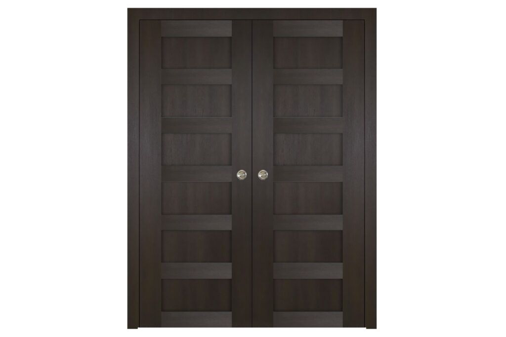 Nova Italia Stile 6 Lite Premium Wenge Laminate Interior Door - Double Pocket