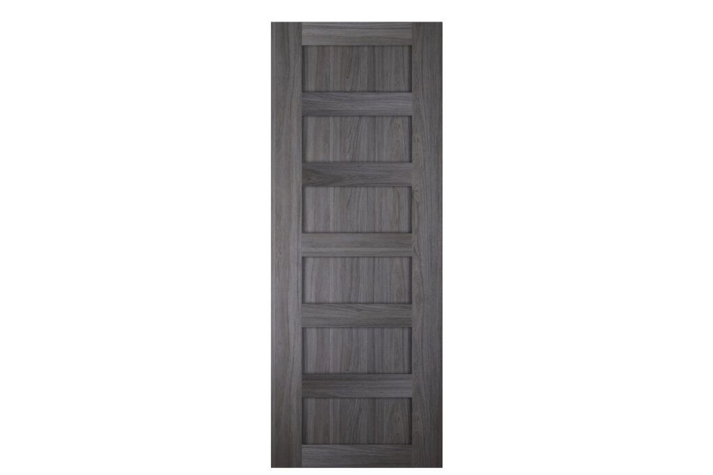 Nova Italia Stile 6 Lite Swiss Elm Laminate Interior Door - Slab