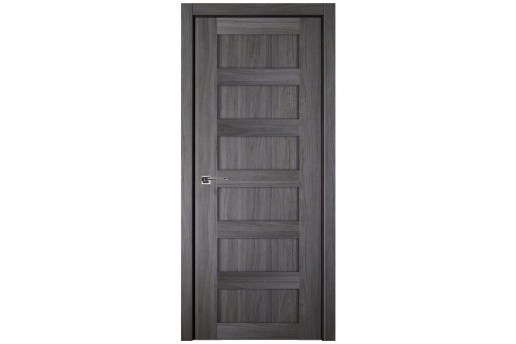 Nova Italia Stile 6 Lite Swiss Elm Laminate Interior Door - Single Door