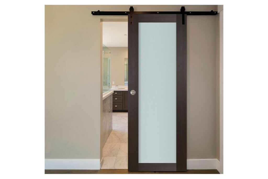 Nova Italia Vetro 1 Lite Premium Wenge Laminate Interior Door - Barn Door