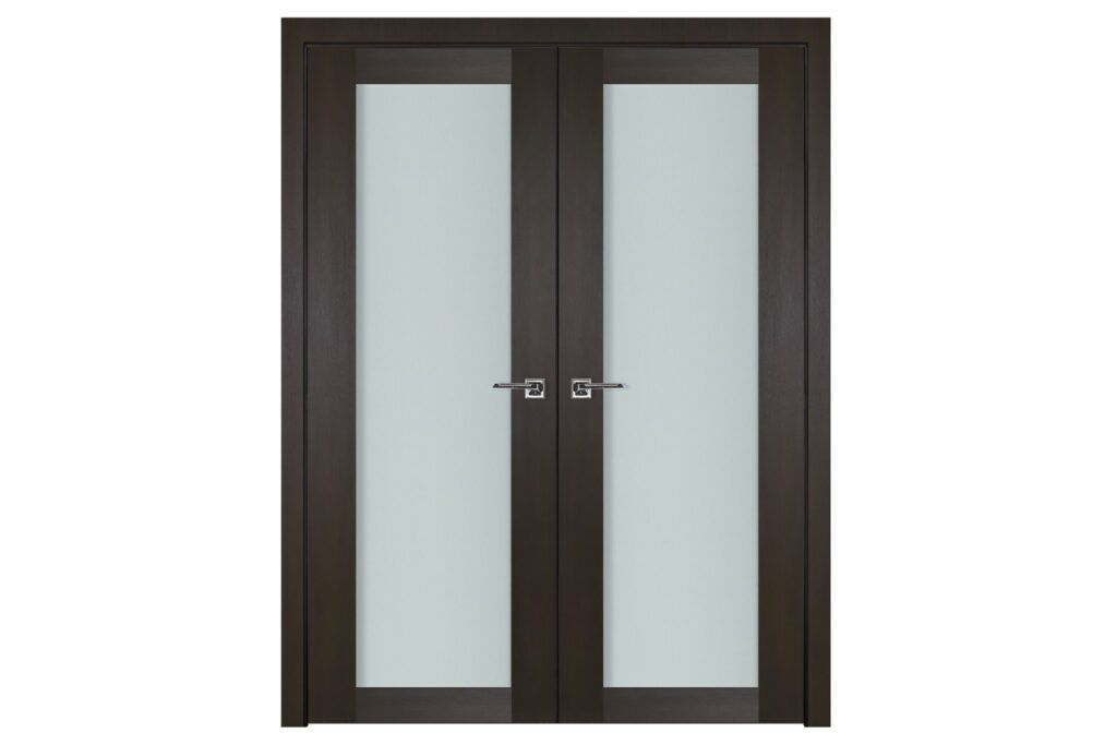 Nova Italia Vetro 1 Lite Premium Wenge Laminate Interior Door - Double Door