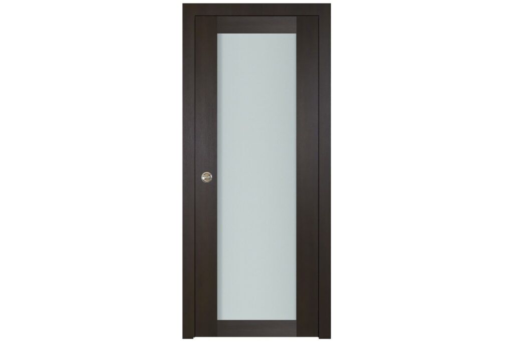 Nova Italia Vetro 1 Lite Premium Wenge Laminate Interior Door - Single Pocket