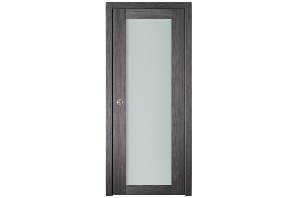 Nova Italia Vetro 1 Lite Swiss Elm Laminate Interior Door - Single Pocket