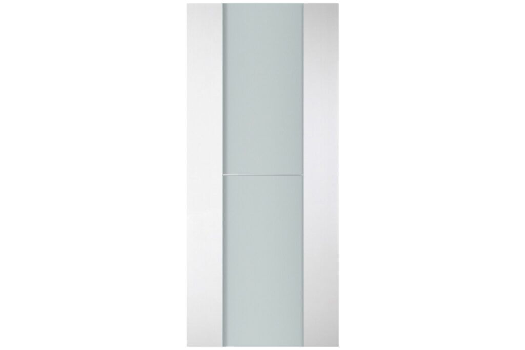 Nova Italia Vetro 1H Alaskan White Laminate Interior Door - Slab