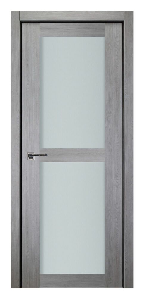 Nova Italia Vetro 2 Lite Light Grey Laminate Interior Door