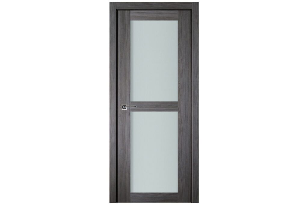 Nova Italia Vetro 2 Lite Swiss Elm Laminate Interior Door - Single Door