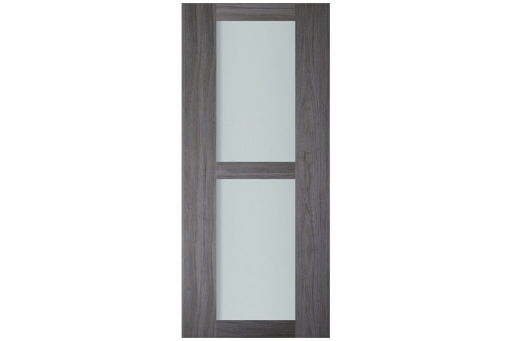 Nova Italia Vetro 2 Lite Swiss Elm Laminate Interior Door - Slab
