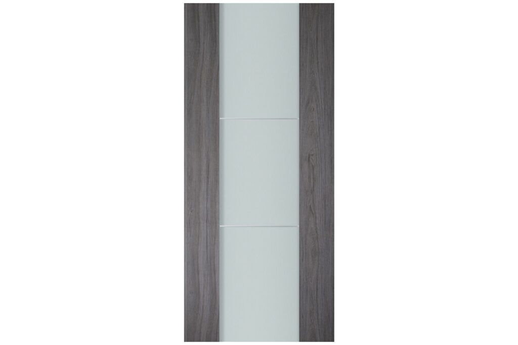 Nova Italia Vetro 2H Swiss Elm Laminate Interior Door - Slab