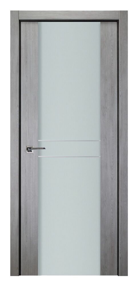 Nova Italia Vetro 2HC Light Grey Laminate Interior Door