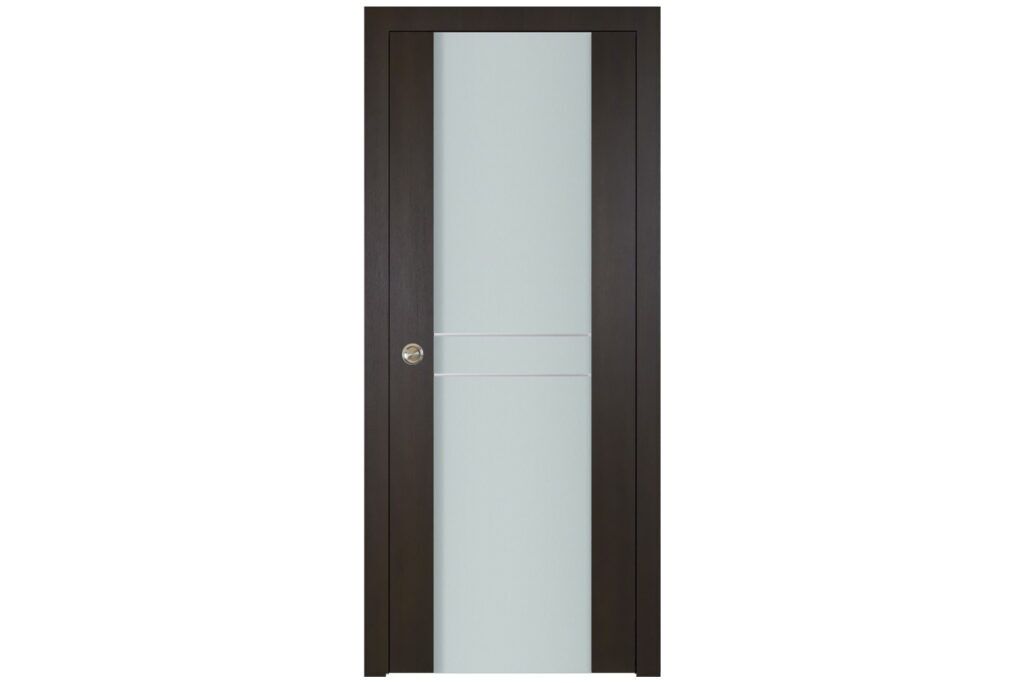 Nova Italia Vetro 2HC Premium Wenge Laminate Interior Door - Single Pocket