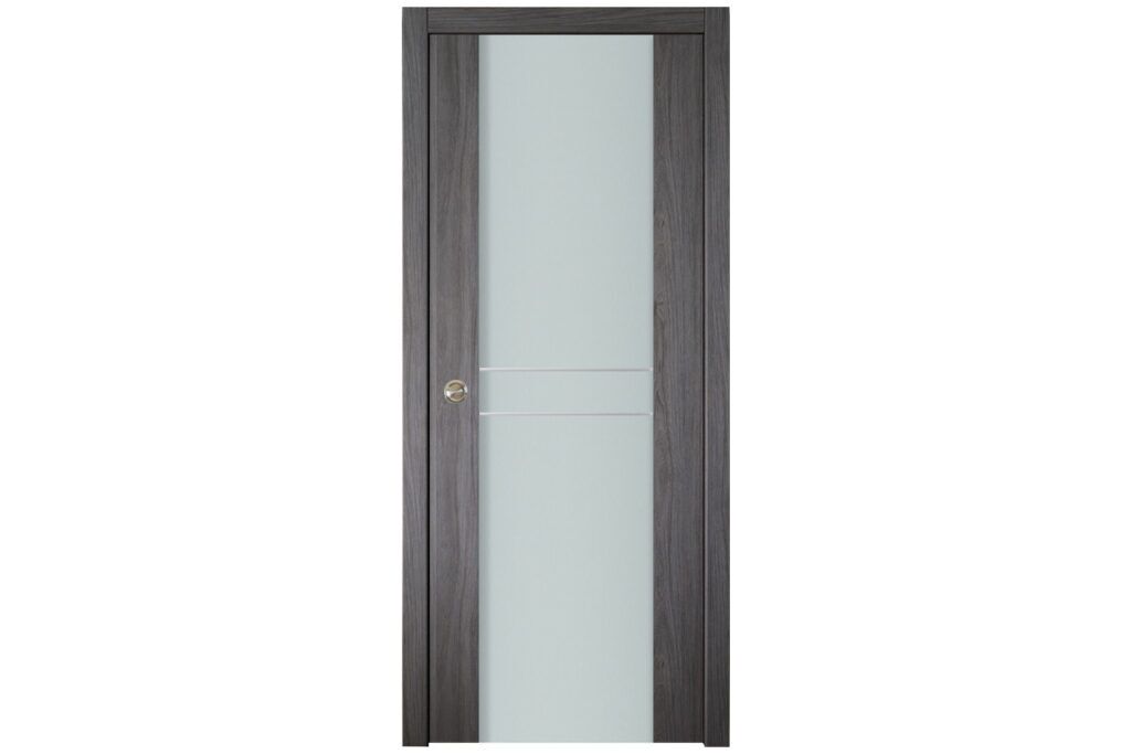 Nova Italia Vetro 2HC Swiss Elm Laminate Interior Door - Single Pocket