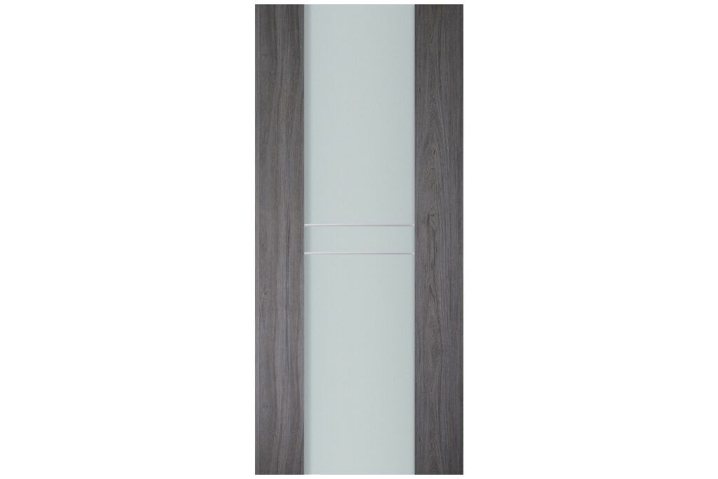 Nova Italia Vetro 2HC Swiss Elm Laminate Interior Door - Slab