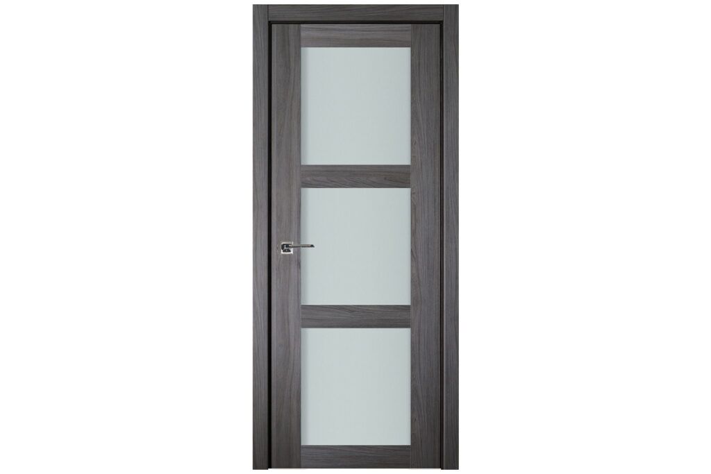 Nova Italia Vetro 3 Lite Swiss Elm Laminate Interior Door - Single Door