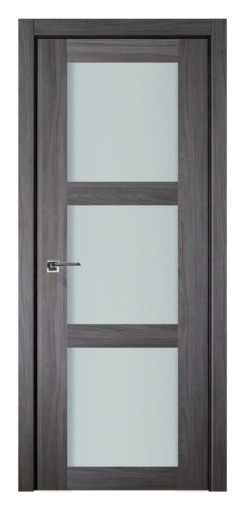 Nova Italia Vetro 3 Lite Swiss Elm Laminate Interior Door