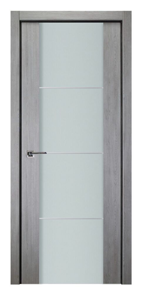 Nova Italia Vetro 3H Light Grey Laminate Interior Door