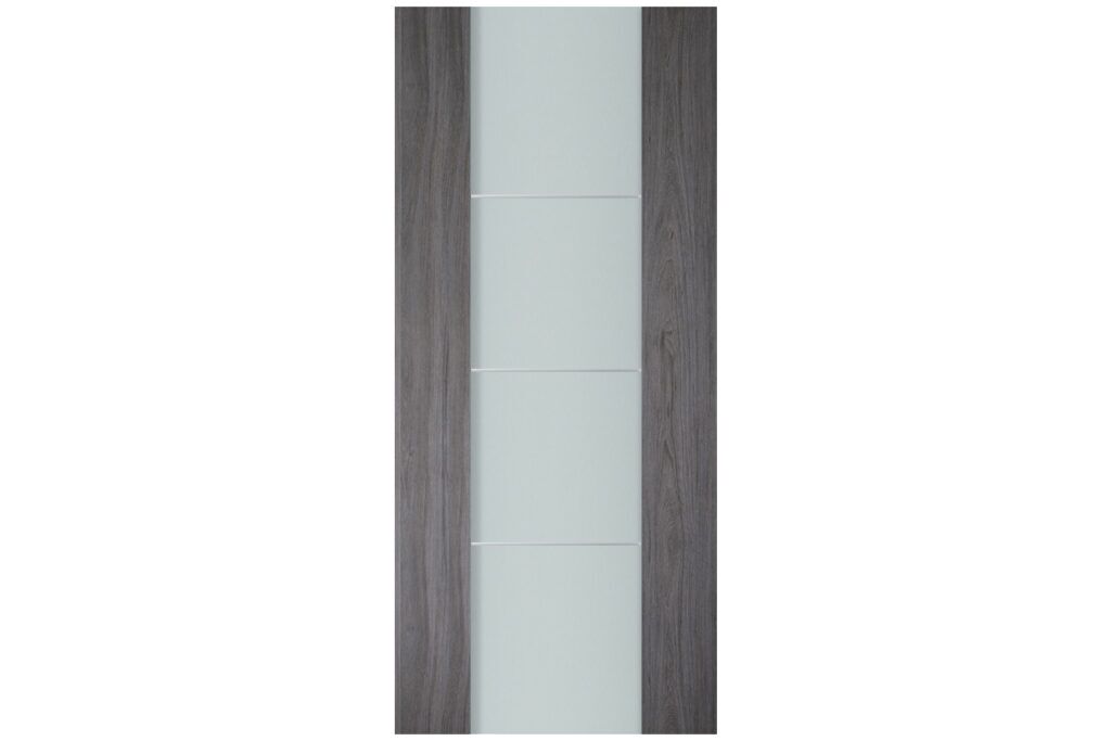 Nova Italia Vetro 3H Swiss Elm Laminate Interior Door - Slab