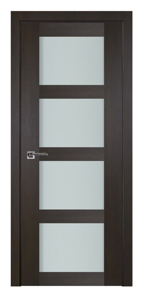 Nova Italia Vetro 4 Lite Premium Wenge Laminate Interior Door