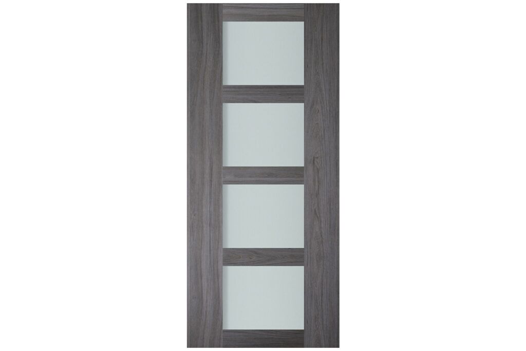 Nova Italia Vetro 4 Lite Swiss Elm Laminate Interior Door - Slab