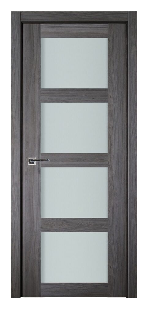 Nova Italia Vetro 4 Lite Swiss Elm Laminate Interior Door