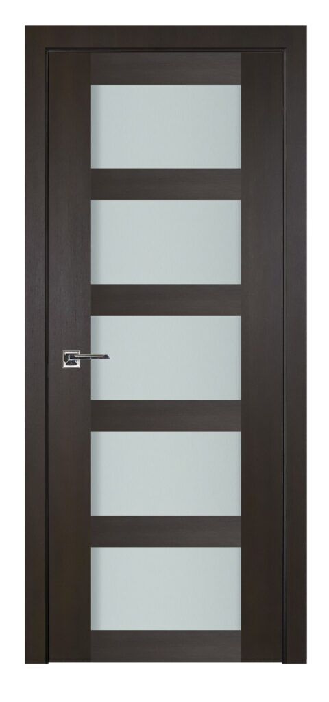 Nova Italia Vetro 5 Lite Premium Wenge Laminate Interior Door