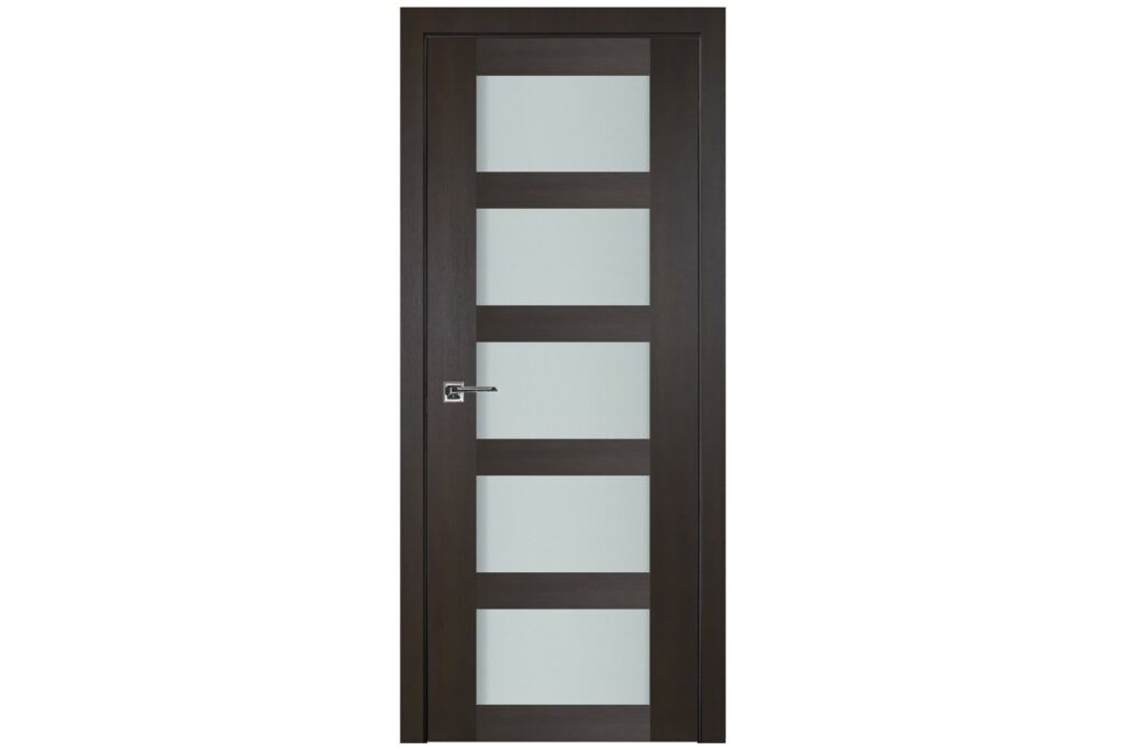 Nova Italia Vetro 5 Lite Premium Wenge Laminate Interior Door - Single Door