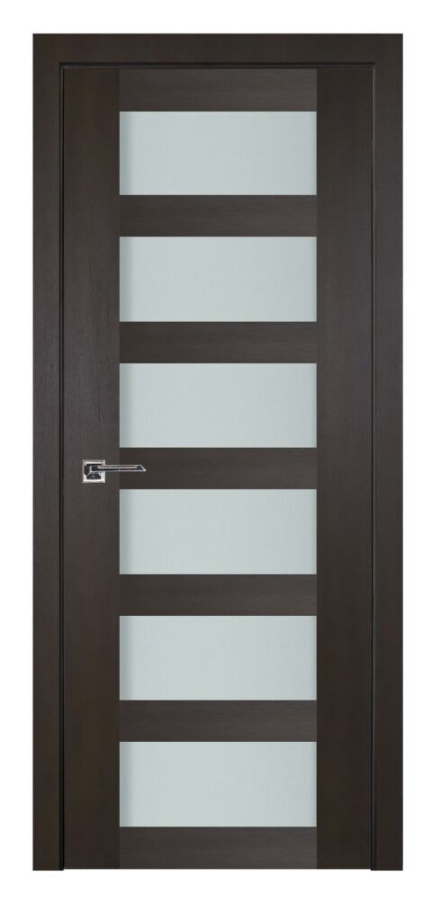 Nova Italia Vetro 6 Lite Premium Wenge Laminate Interior Door