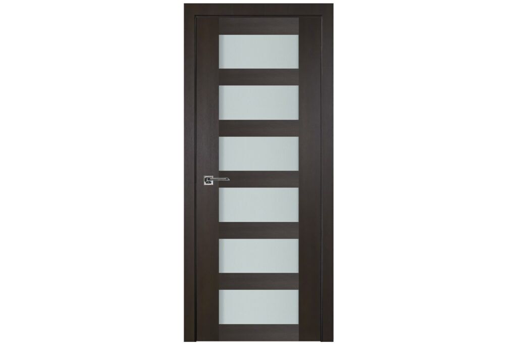 Nova Italia Vetro 6 Lite Premium Wenge Laminate Interior Door - Single Door