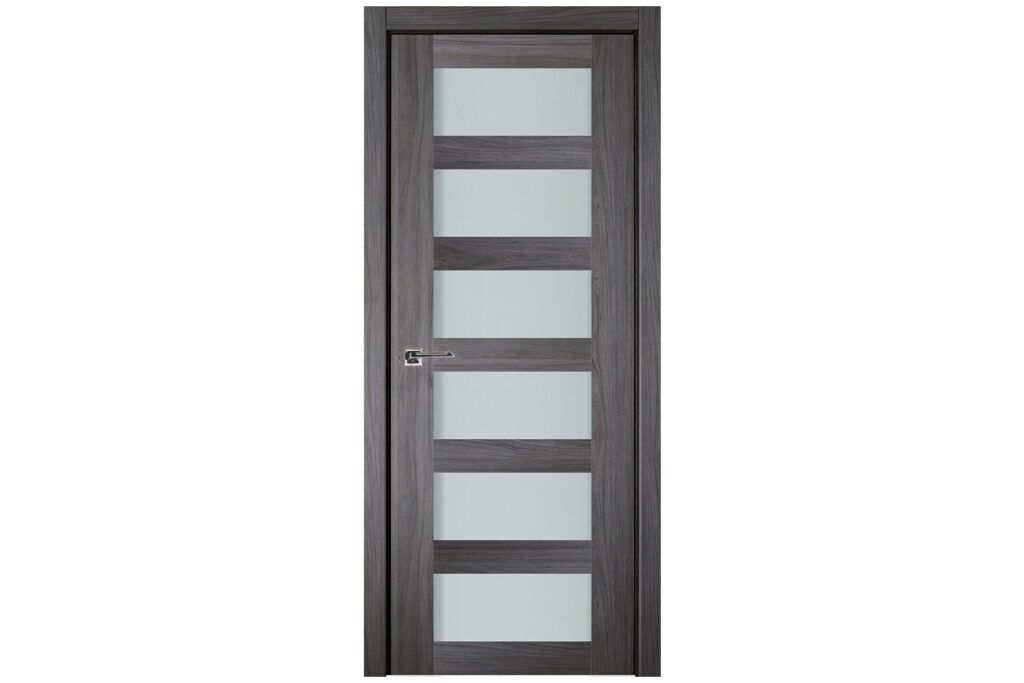 Nova Italia Vetro 6 Lite Swiss Elm Laminate Interior Door - Single Door